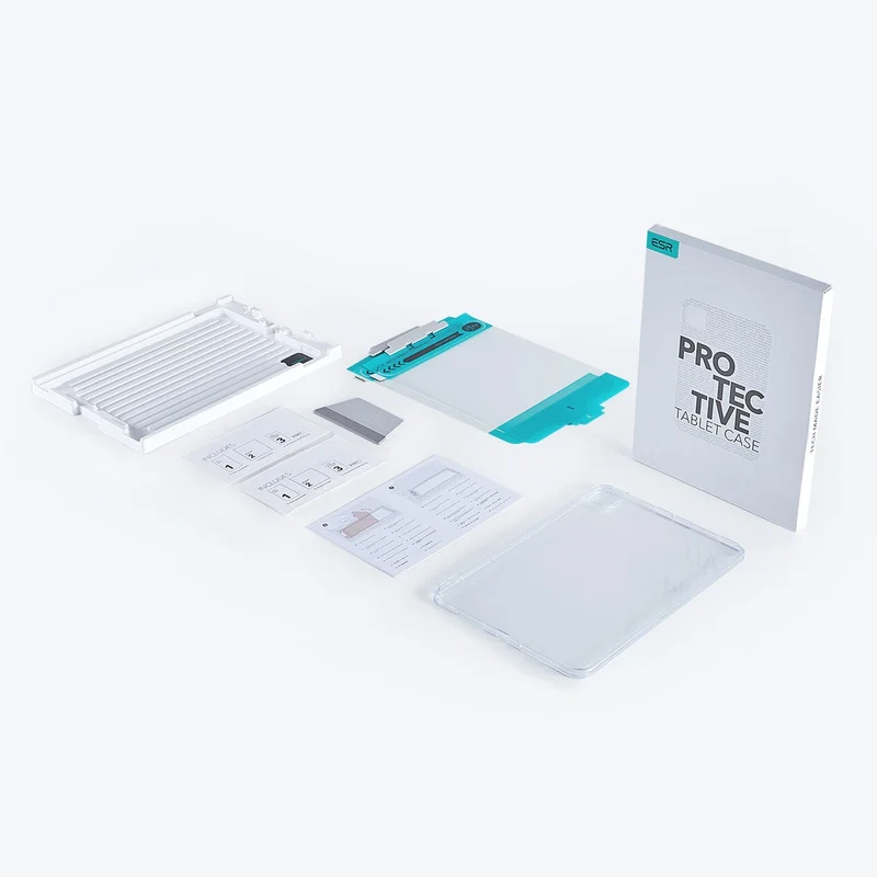 iPad Pro 13ʺ (2024) Classic Hybrid Protection Bundle - Clear Black