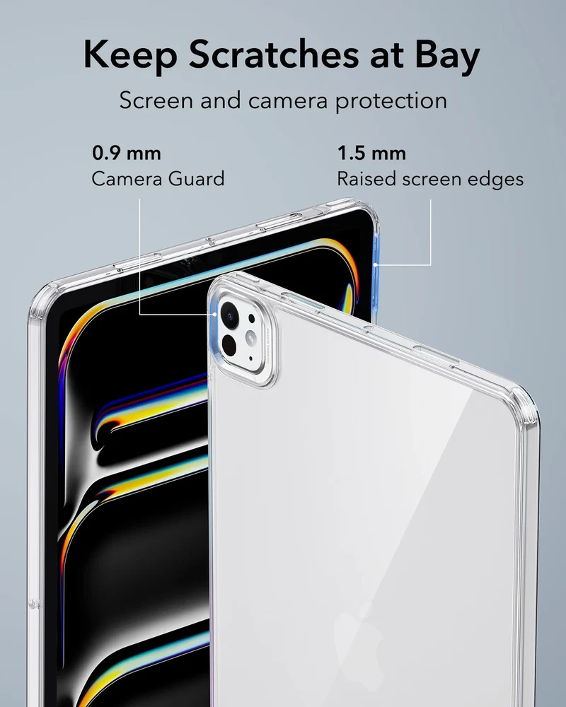 iPad Pro 13ʺ (2024) Classic Hybrid Protection Bundle - Clear Black