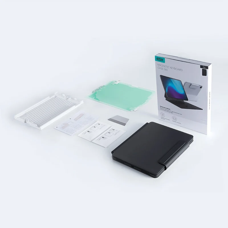 iPad Air 11ʺ (2024) Rebound Magnetic Keyboard Case 360 Paper-Feel Bundle - US Layout-Black