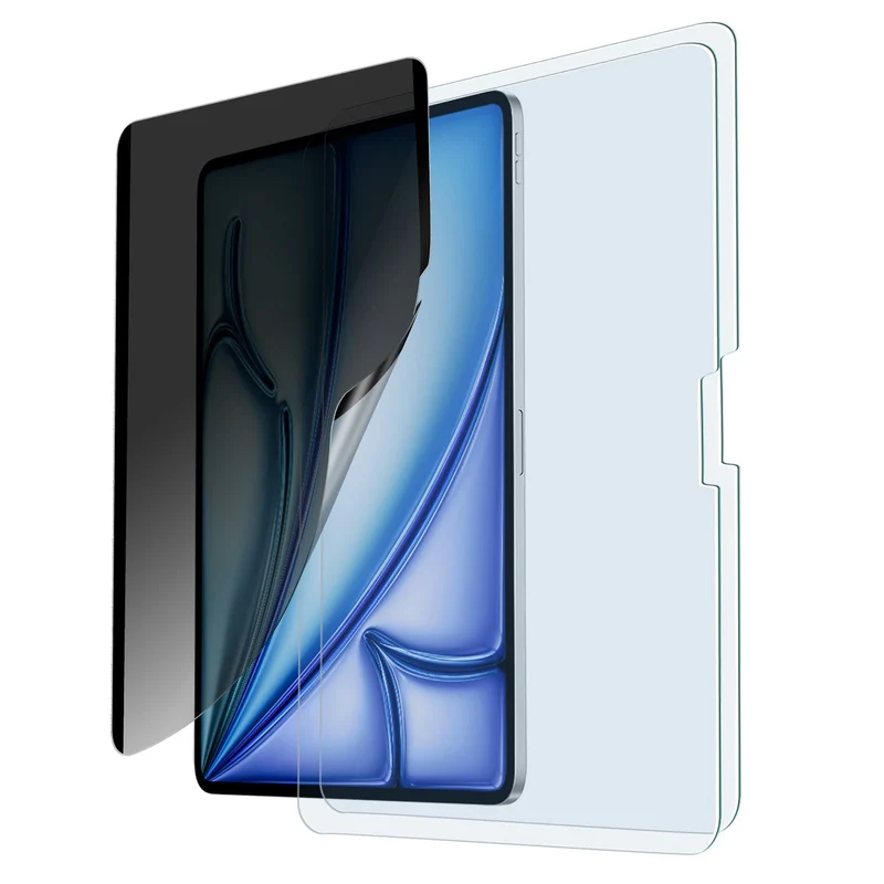 iPad Air 11" (2024) Privacy Magnetic Screen Protector Set - 1 Privacy + 2 Tempered-Glass
