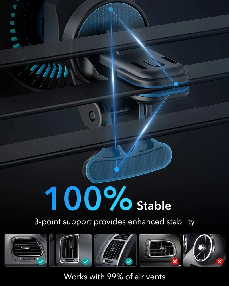 Wireless Car Charger with CryoBoost™ (HaloLock) - Wireless Charger