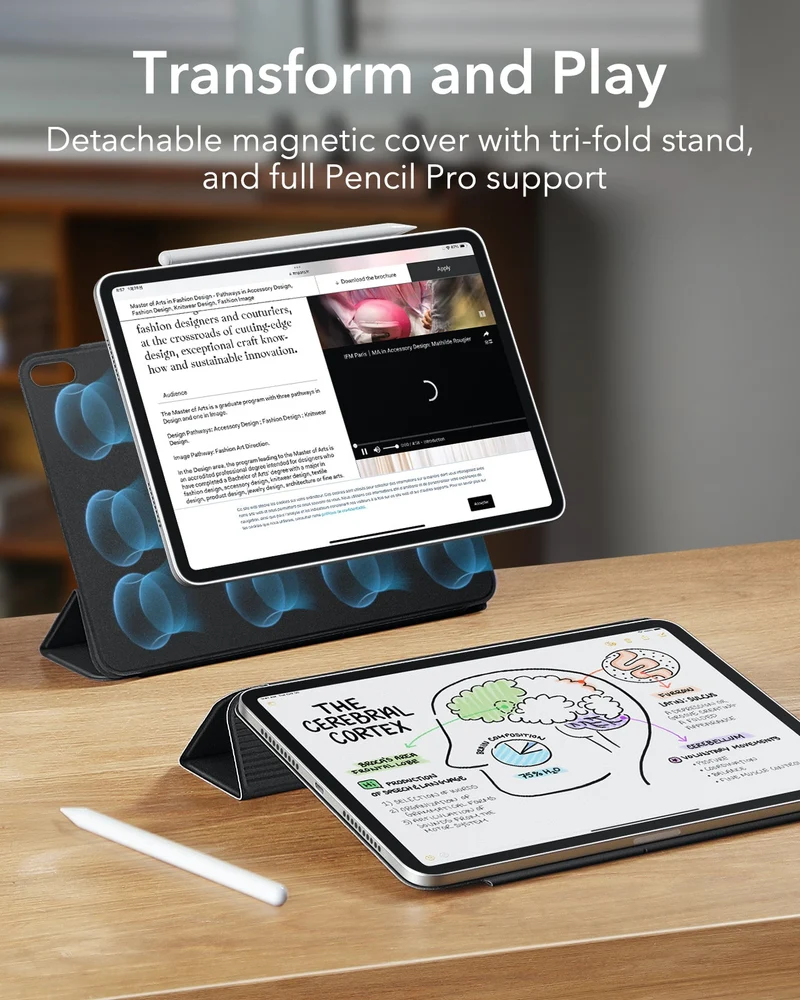 iPad mini 7/mini 6 Rebound Magnetic Case - Navy Blue