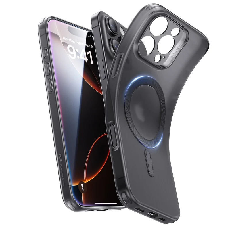 iPhone 16 Pro Max Zero Clear Case (HaloLock) - Frosted Black