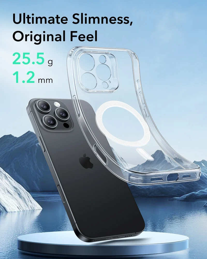 iPhone 16 Pro Max Zero Clear Case (HaloLock) - Clear