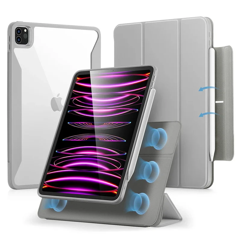iPad Pro 12.9" (2022/2021) Rebound Hybrid Case 360 - Grey