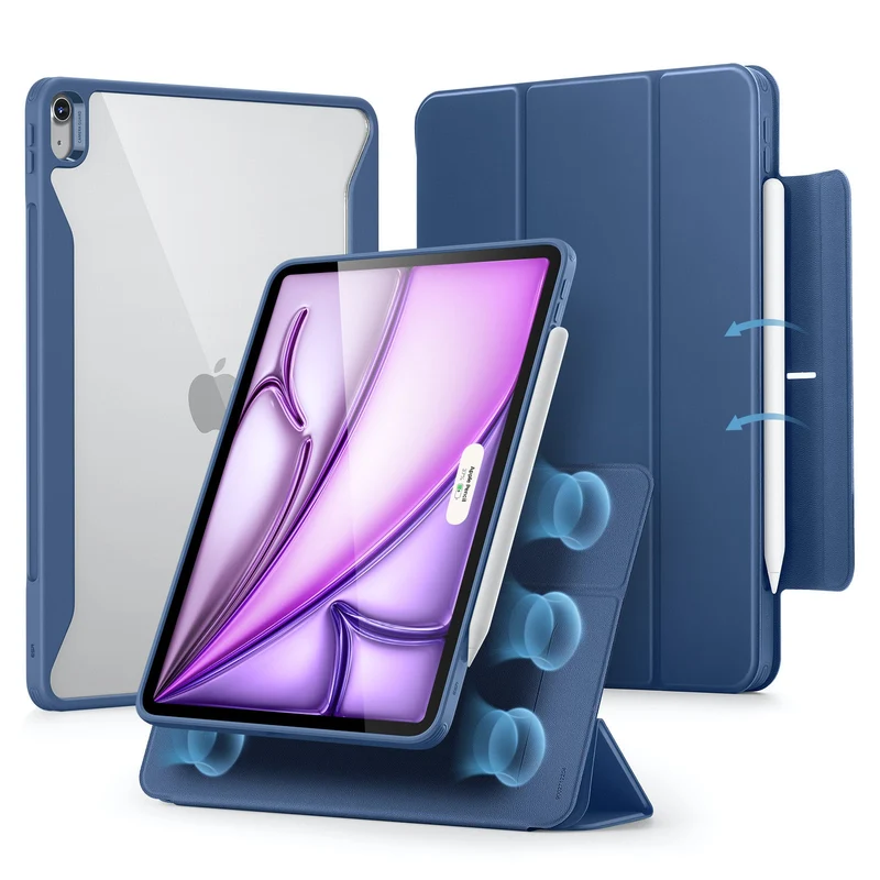 iPad Air 13ʺ (2024) Rebound Hybrid Case 360 - Navy Blue