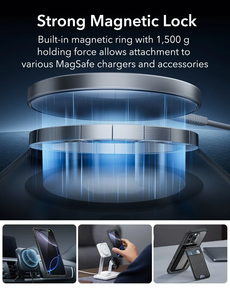 iPhone 16 Pro Max Classic Pro Case (HaloLock) Set - Frosted Grey