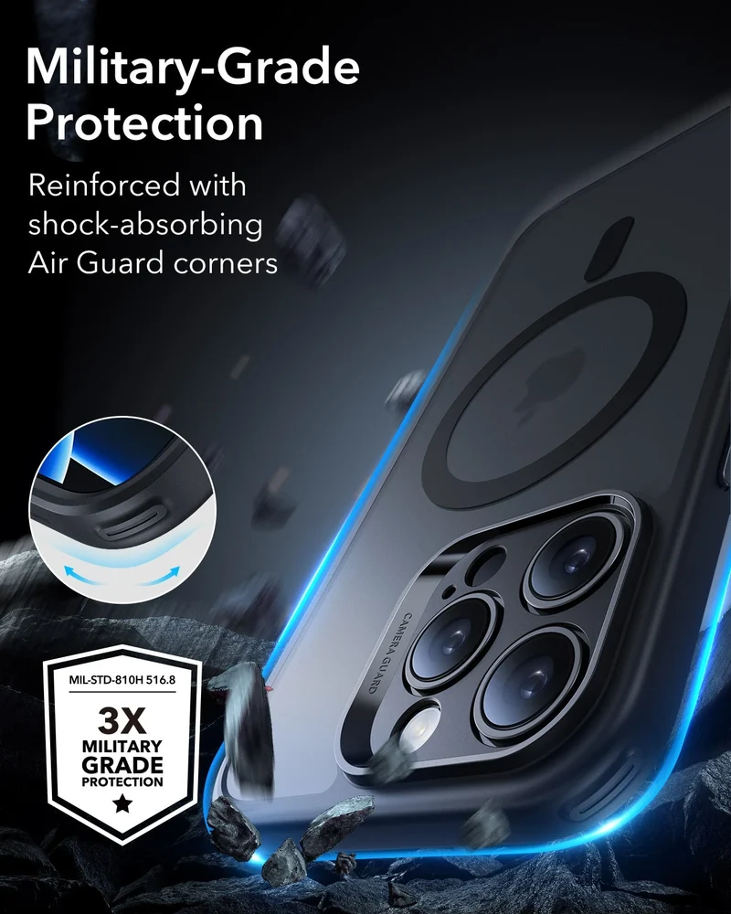 iPhone 16 Pro Max Classic Pro Case (HaloLock) Set - Clear