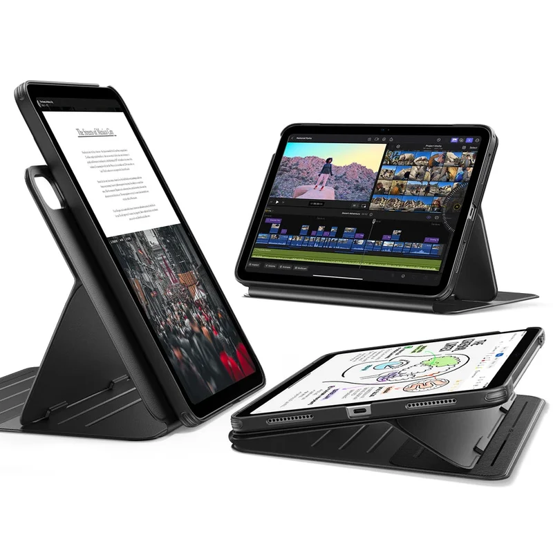 iPad Air 11" (2024), Air 10.9" (5th/4th Gen) Shift Magnetic Case - Black