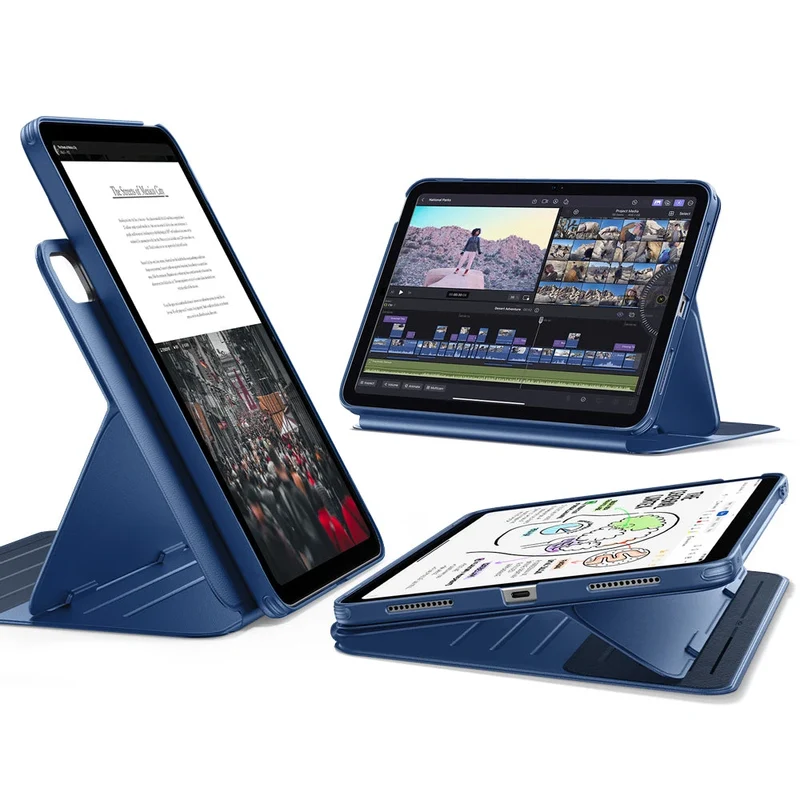 iPad Air 11" (2024), Air 10.9" (5th/4th Gen) Shift Magnetic Case - Navy Blue