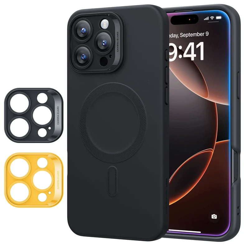 iPhone 16 Pro Cloud Soft Case (HaloLock) - Black