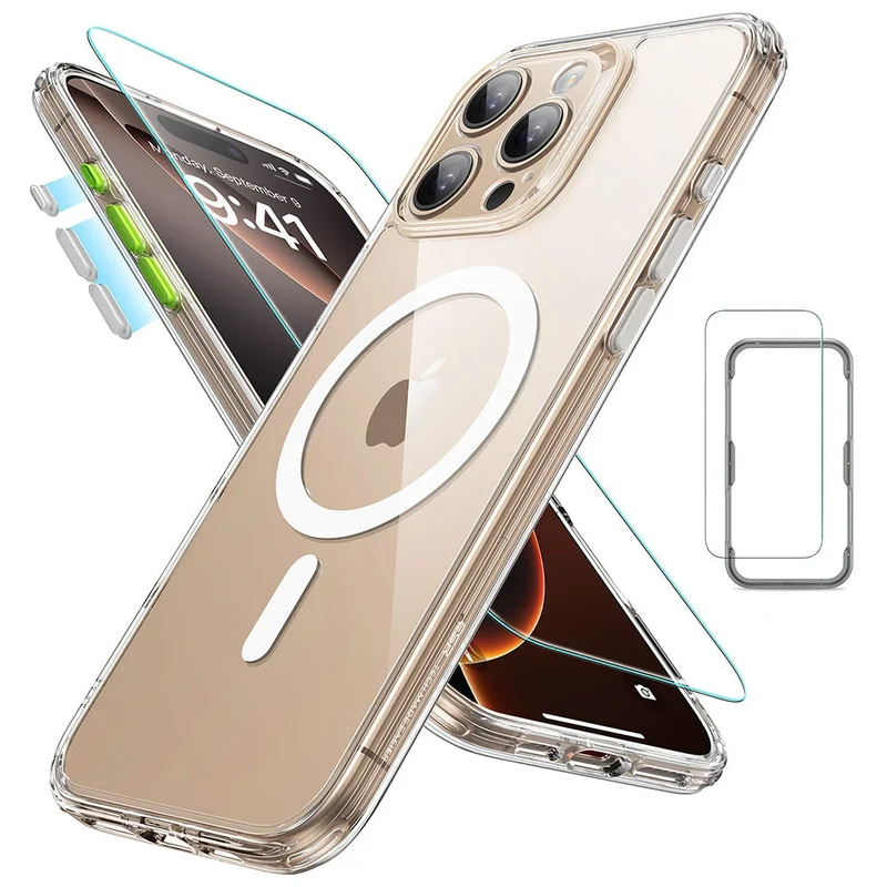 iPhone 16 Pro Classic Pro Case (HaloLock) Set - Clear