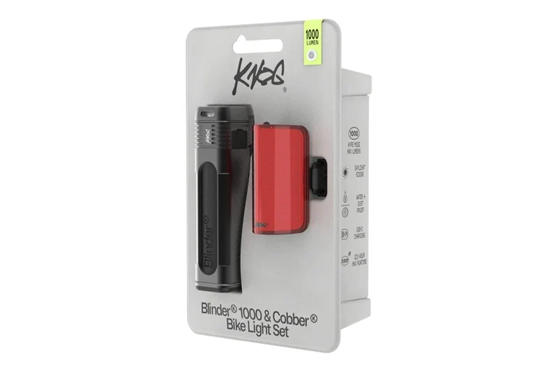 Set d'éclairage Knog Blinder Pro 1000 & Cobber Reflex