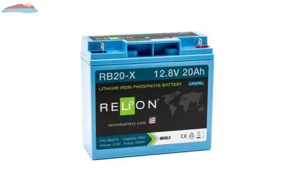 RELiON RB20-X - 12V 20Ah Lithium Deep Cycle Battery