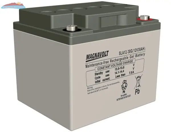 Magnavolt 12V/38AH Sealed Lead Acid GEL Battery