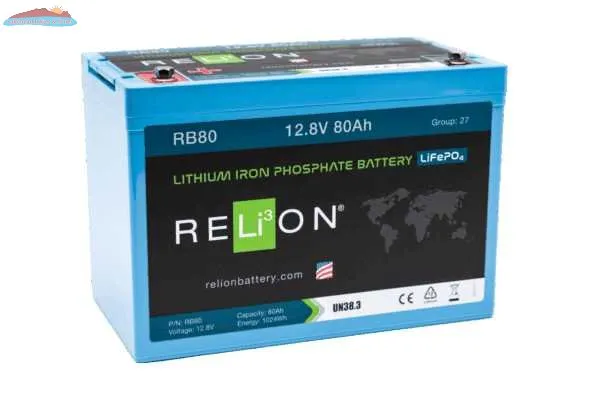 RELiON RB80 - 12V 80Ah Lithium Deep Cycle Battery
