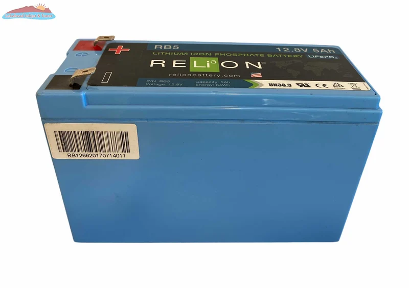 RELiON RB5 12V 5Ah Lithium Deep Cycle Battery