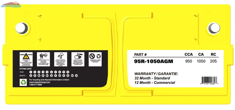 Magnacharge 95R-1050AGM