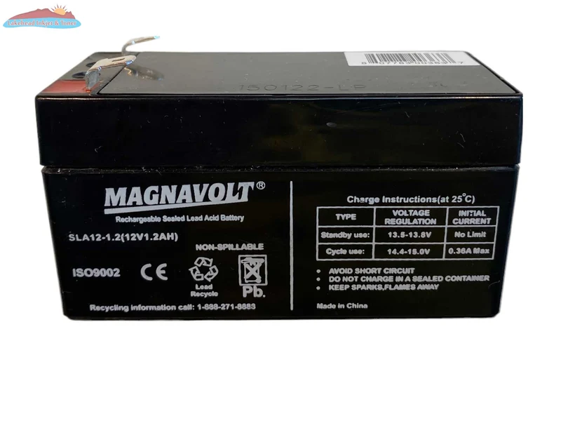 Magnavolt 12V/1.2AH Sealed Lead Acid Battery